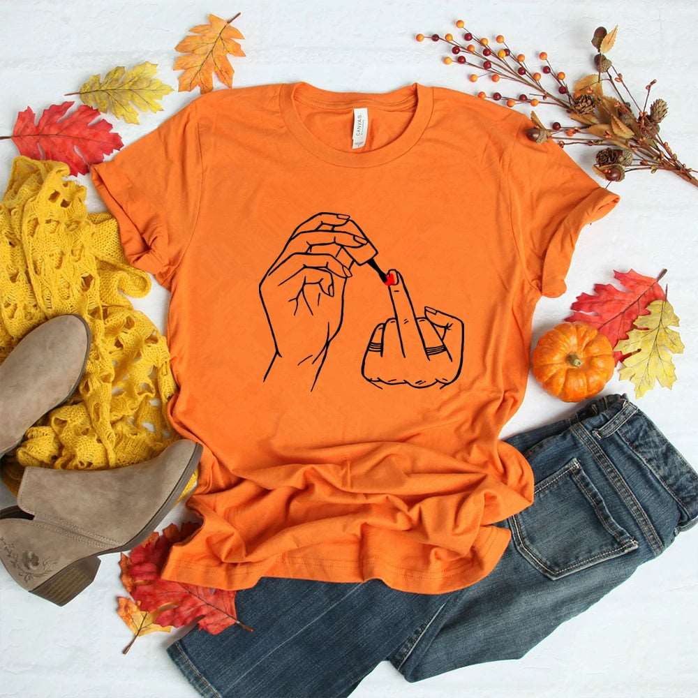 Not Sorry Feminist Middle Finger T Shirt