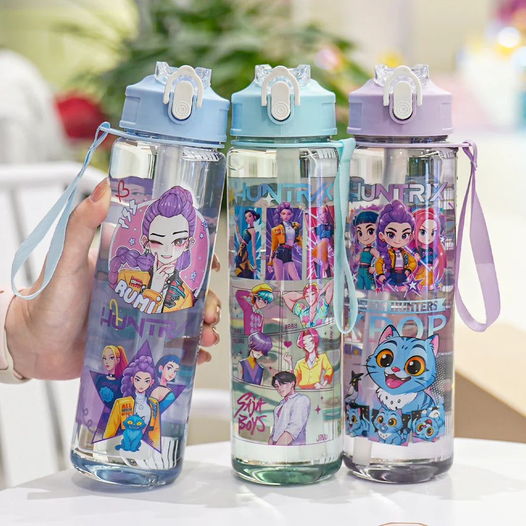 Kpop Demon Hunters Leakproof Water Bottle 750ml/26oz