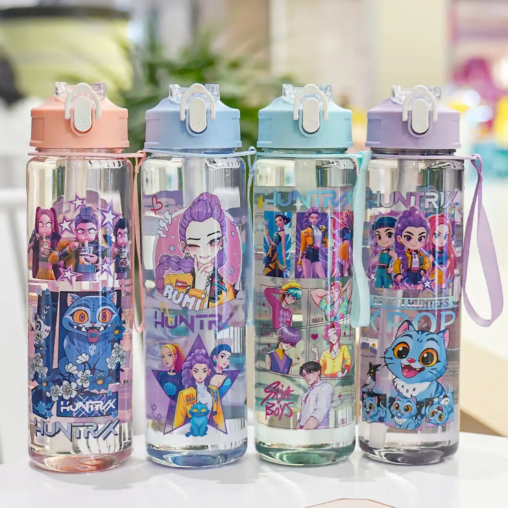 Kpop Demon Hunters Leakproof Water Bottle 750ml/26oz