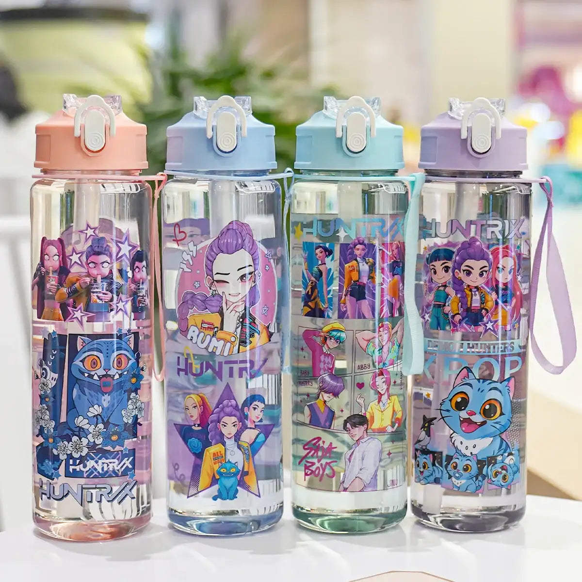 Kpop Demon Hunters Leakproof Water Bottle 750ml/26oz