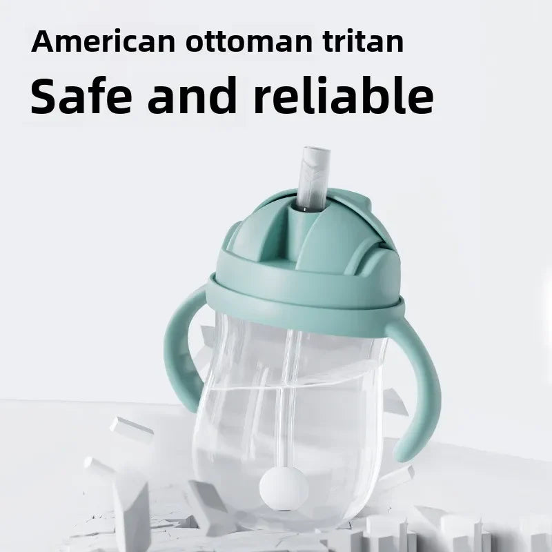 Sluba Baby Water Bottle – Portable Straw Training Cup with Handle (300ml)