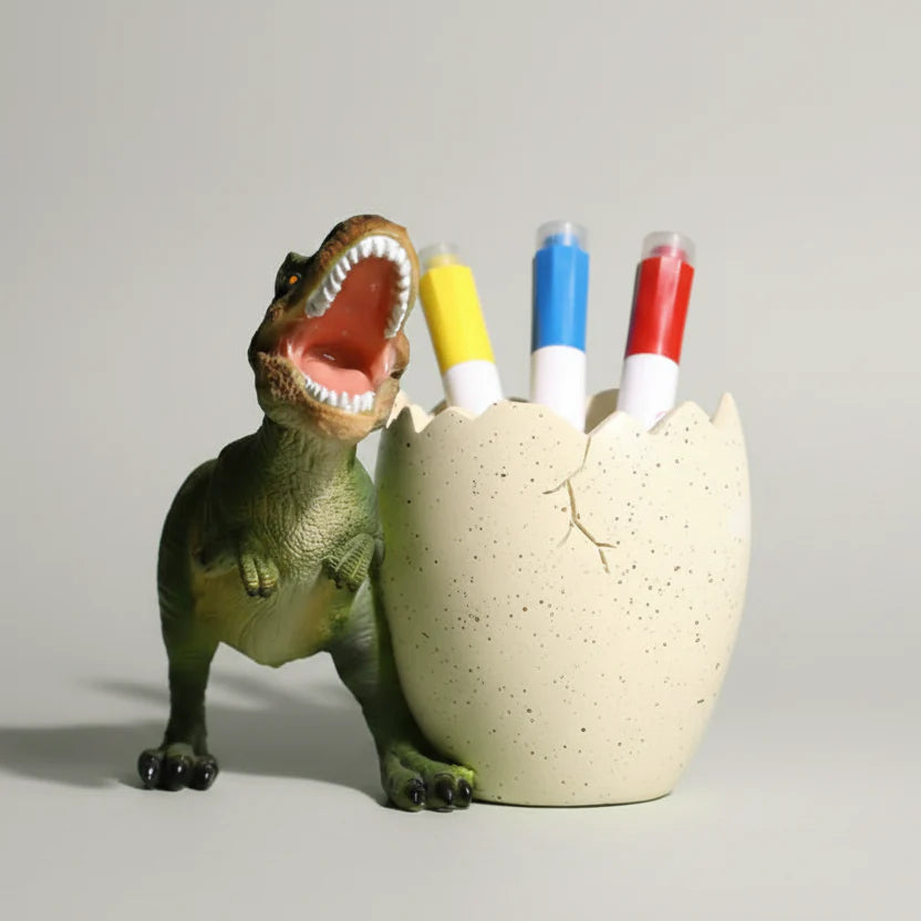 T-Rex Dinosaur Egg Resin Pen Holder