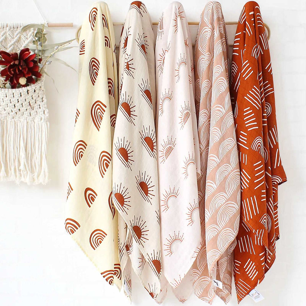 Bamboo Cotton Muslin Swaddle Baby Blanket