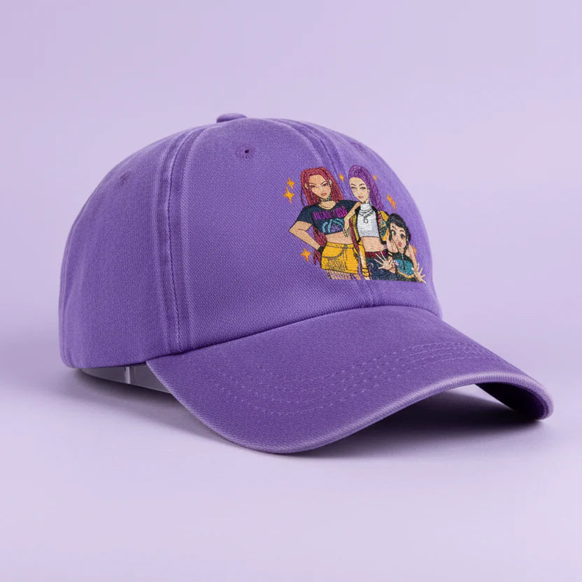 KPop Demon Hunters Retro Washed Baseball Cap
