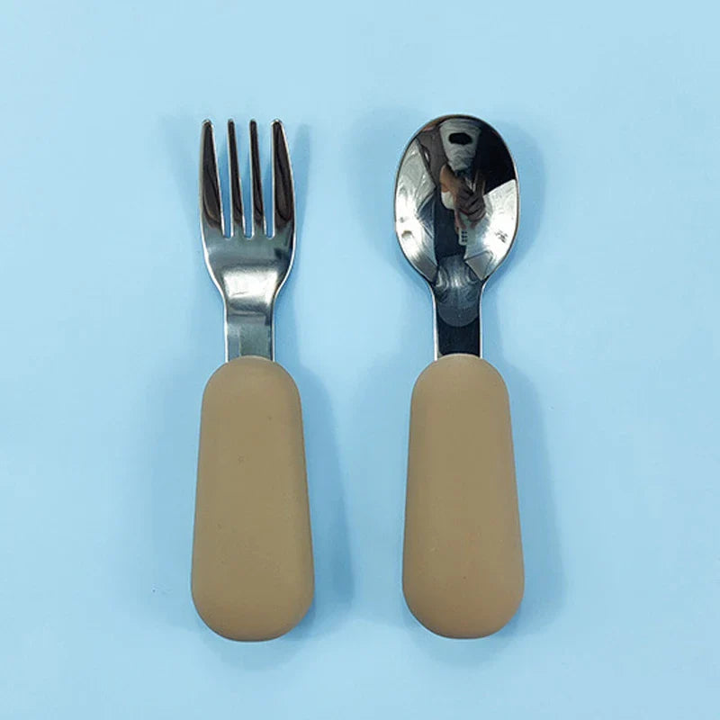 Symilo Baby Feeding Set – Stainless Steel Spoon & Fork