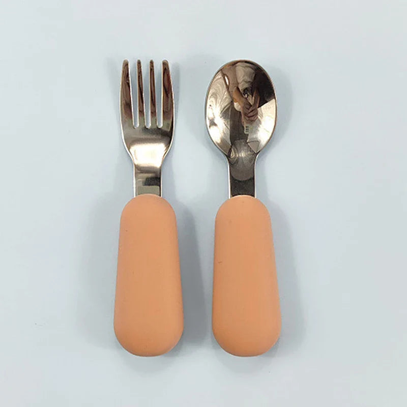 Symilo Baby Feeding Set – Stainless Steel Spoon & Fork
