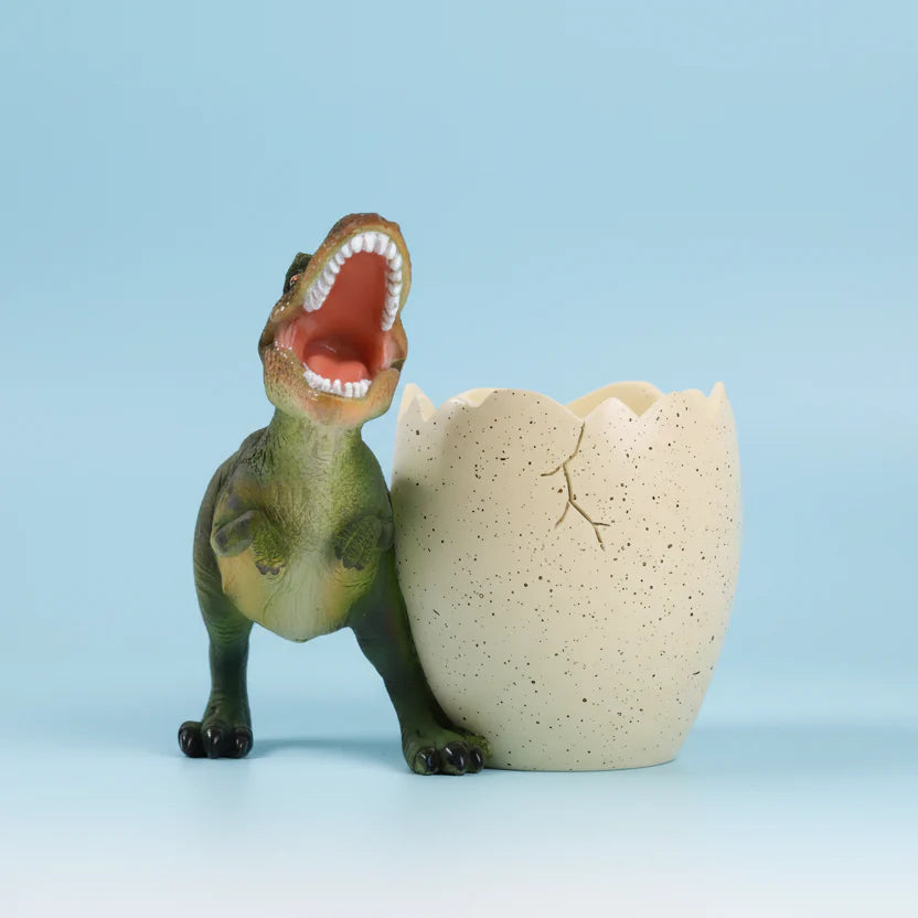 T-Rex Dinosaur Egg Resin Pen Holder