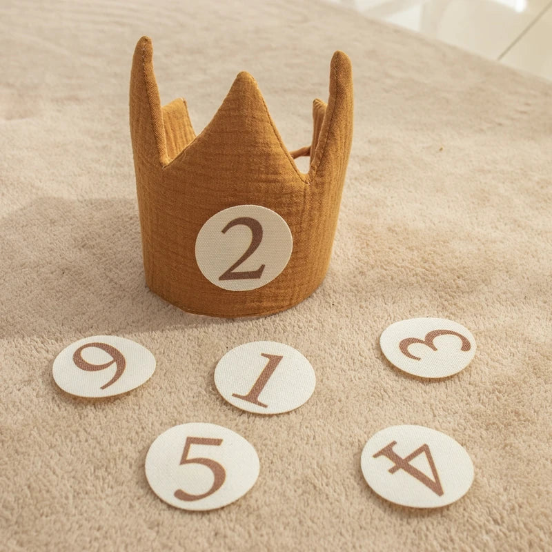 Baby Birthday Crown Set with Wand & Banner - Ages 1-6 Party Props