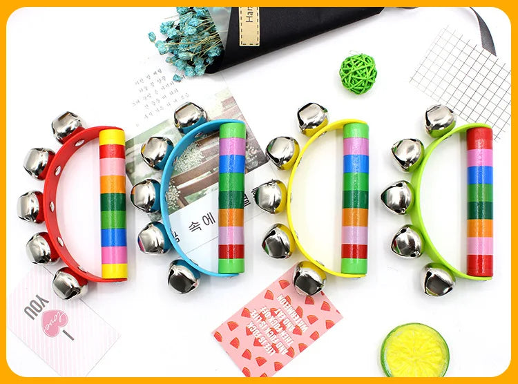 Kolorsity Rainbow Hand Bell – Colorful Half-Round Party Percussion