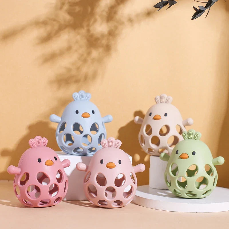 Squishy Chicky BPA Free Silicone Teething Toy