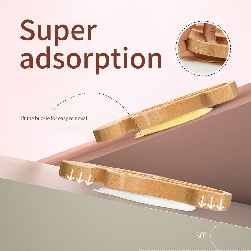 Bamboo Baby Tableware Set – Non-Slip Bowl, Plate & Utensils (6-Piece)