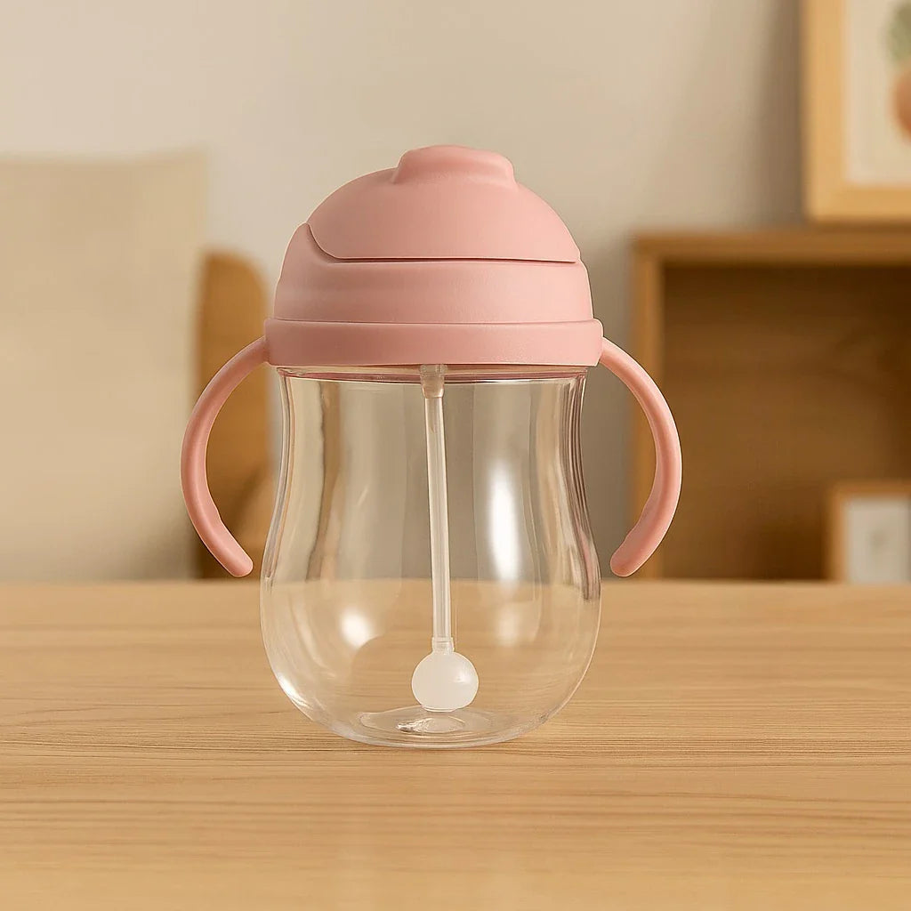 Sluba Baby Water Bottle – Portable Straw Training Cup with Handle (300ml)