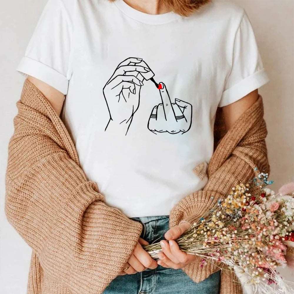 Not Sorry Feminist Middle Finger T Shirt
