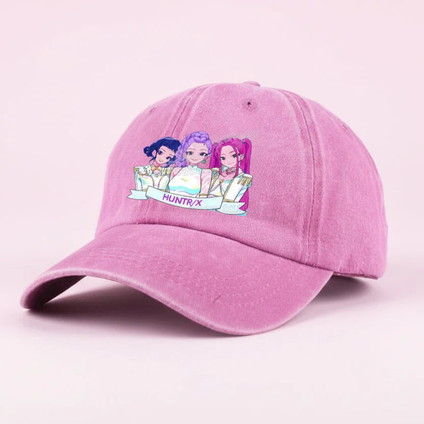 KPop Demon Hunters Retro Washed Baseball Cap