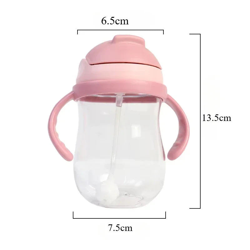Sluba Baby Water Bottle – Portable Straw Training Cup with Handle (300ml)
