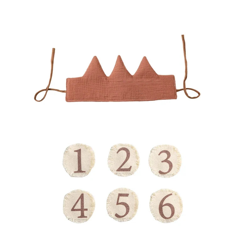 Baby Birthday Crown Set with Wand & Banner - Ages 1-6 Party Props