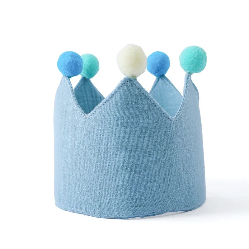 Baby Birthday Crown Set with Wand & Banner - Ages 1-6 Party Props