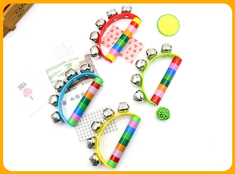 Kolorsity Rainbow Hand Bell – Colorful Half-Round Party Percussion