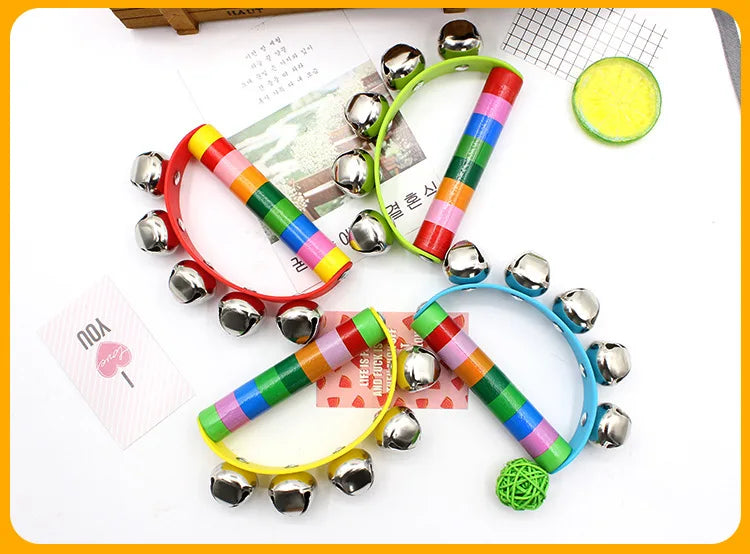 Kolorsity Rainbow Hand Bell – Colorful Half-Round Party Percussion