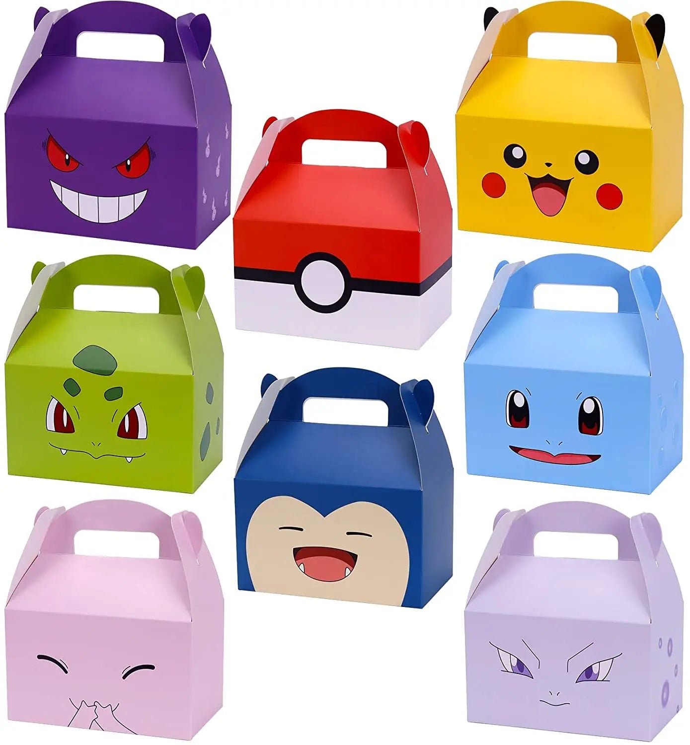 Pikachu Party Gift Bags 12/24 Pack – Pokemon Birthday Favor Boxes