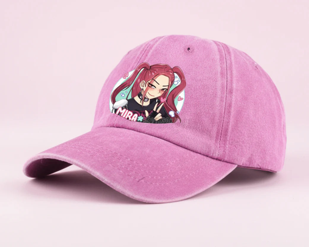 KPop Demon Hunters Retro Washed Baseball Cap