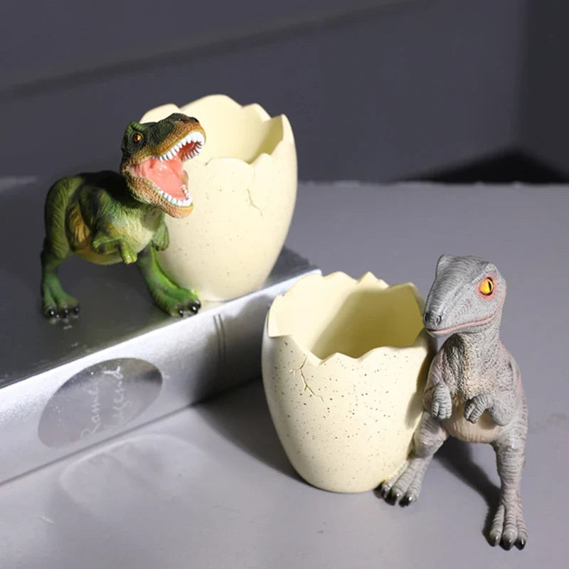 T-Rex Dinosaur Egg Resin Pen Holder
