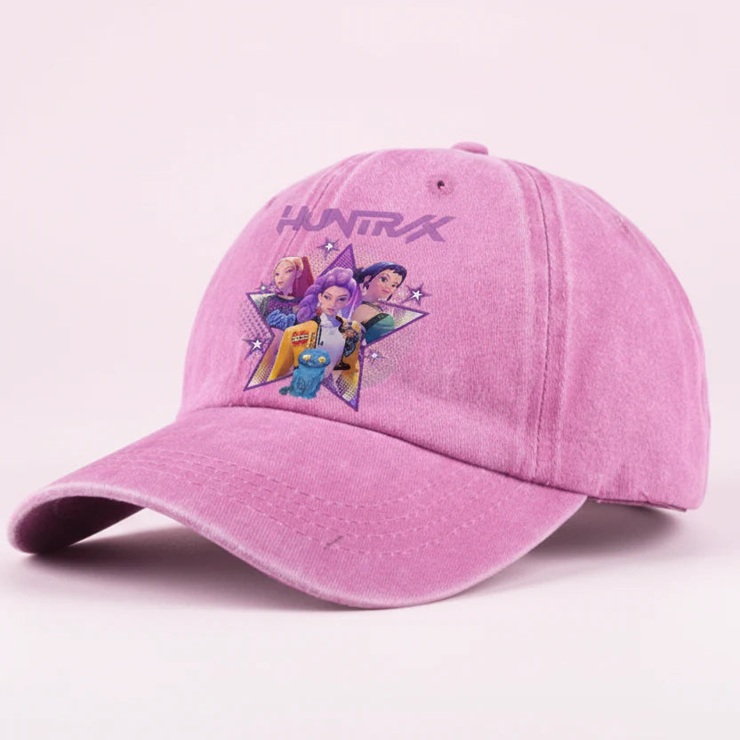 KPop Demon Hunters Retro Washed Baseball Cap