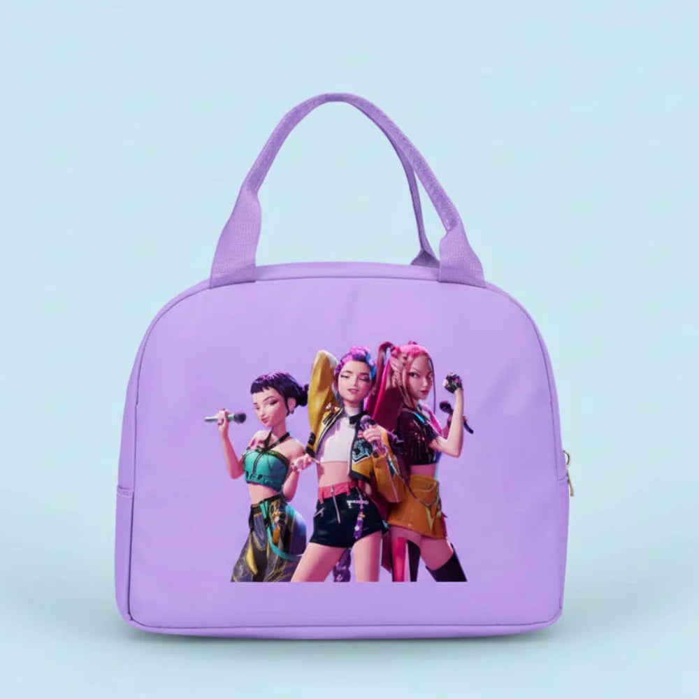 Kpop Demon Hunters Cartoon Lunch Bag
