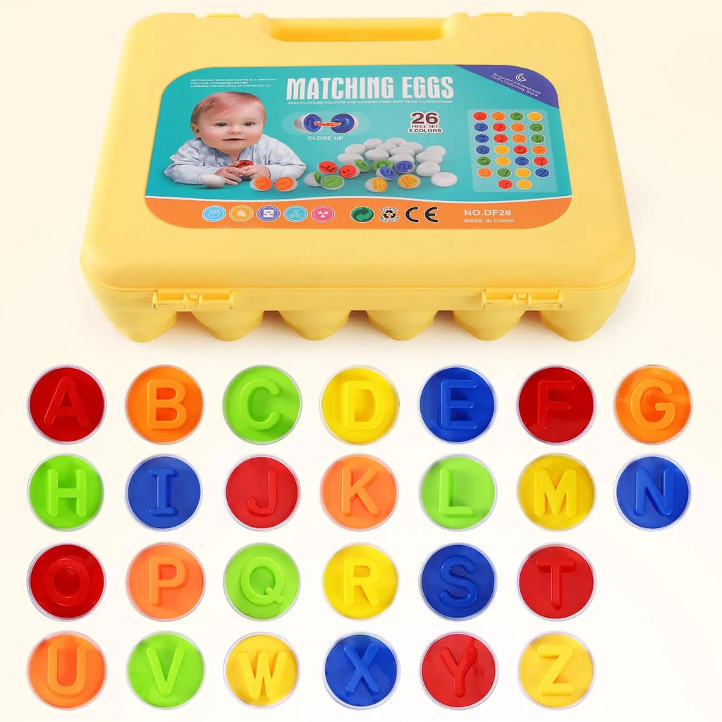 Chickamic Matching Eggs – Montessori Shape Sorter & Educational Easter Set