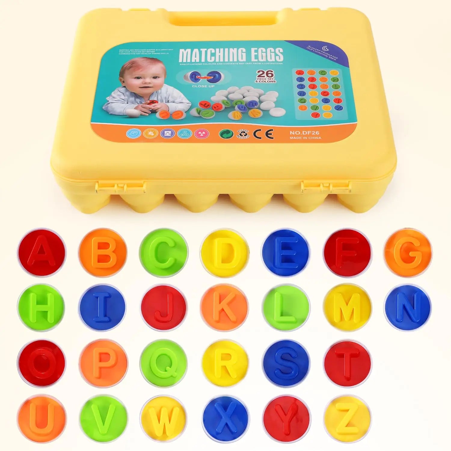 Chickamic Matching Eggs – Montessori Shape Sorter & Educational Easter Set