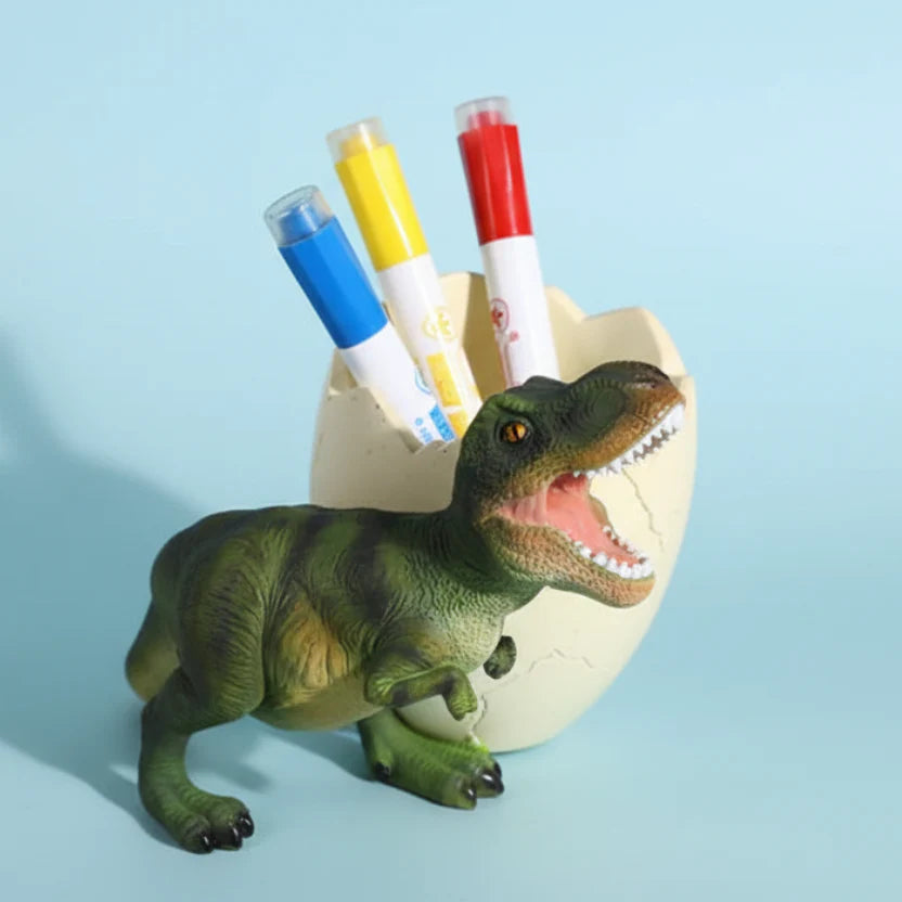 T-Rex Dinosaur Egg Resin Pen Holder