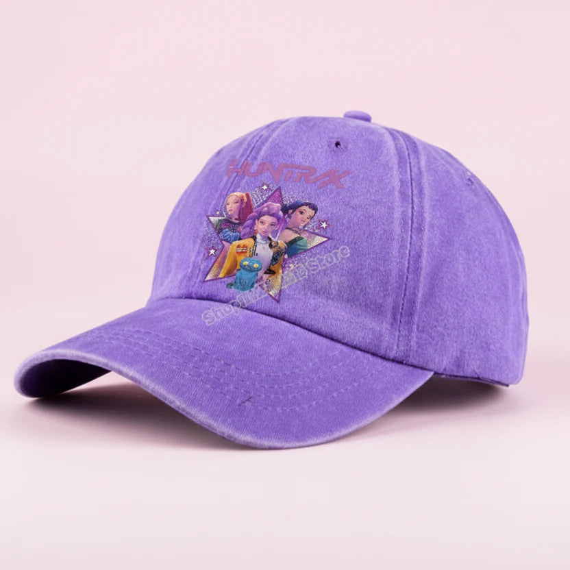 KPop Demon Hunters Retro Washed Baseball Cap