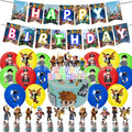 Roblox Birthday Party Supplies 4Pcs Set – Balloons & Cake Toppers