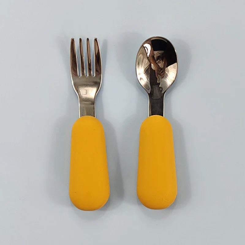 Symilo Baby Feeding Set – Stainless Steel Spoon & Fork