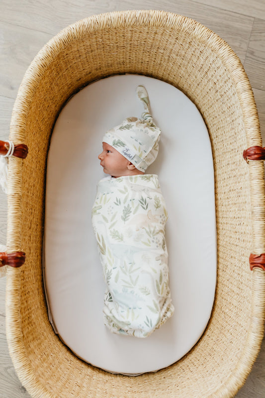 Copper Pearl Knitted Swaddle Blanket Rex
