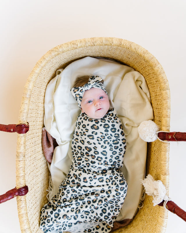 Copper Pearl Knitted Swaddle Blanket Zara