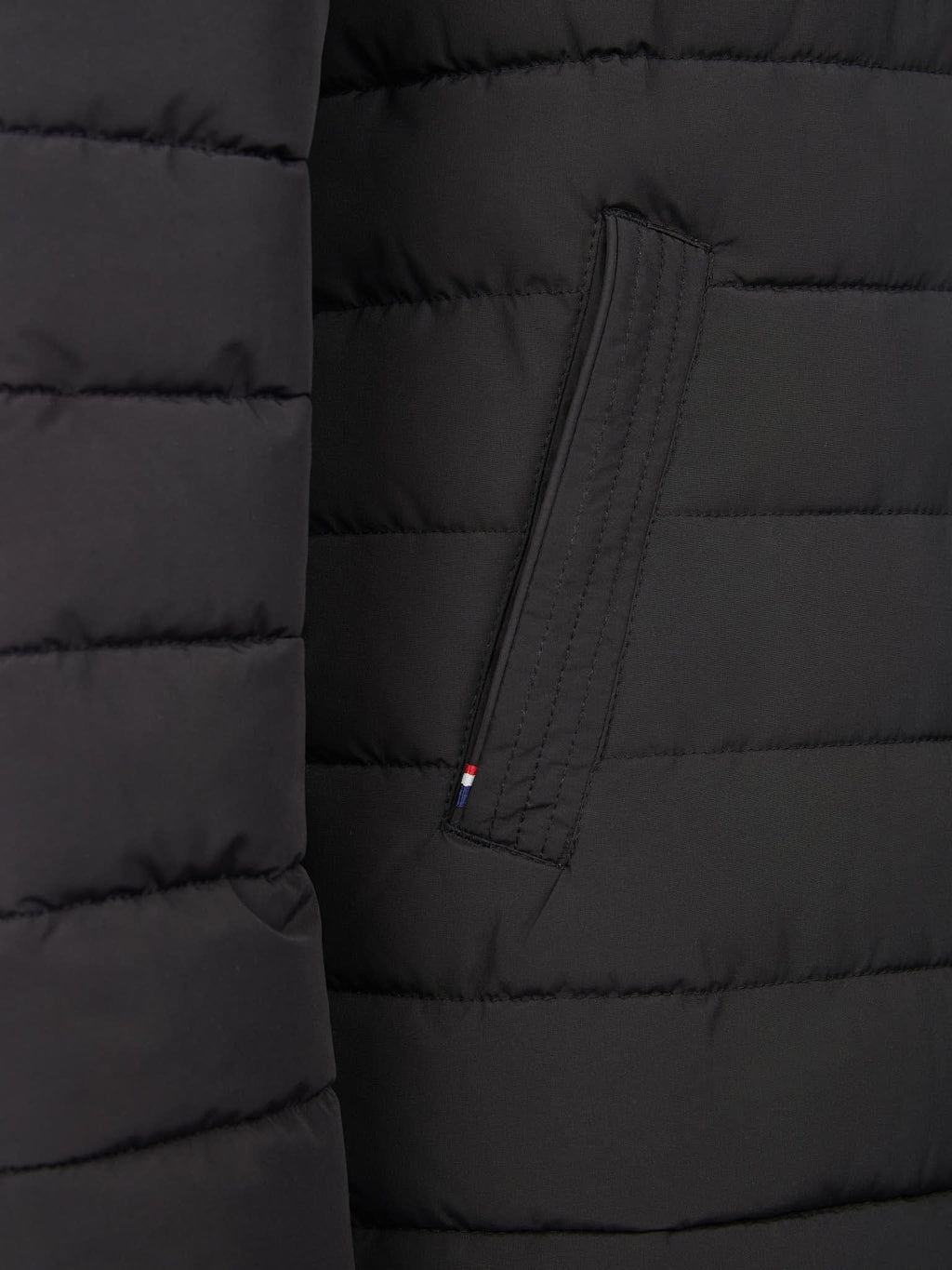 Boys Lightweight Quilt Hooded Puffer Jacket in Black
