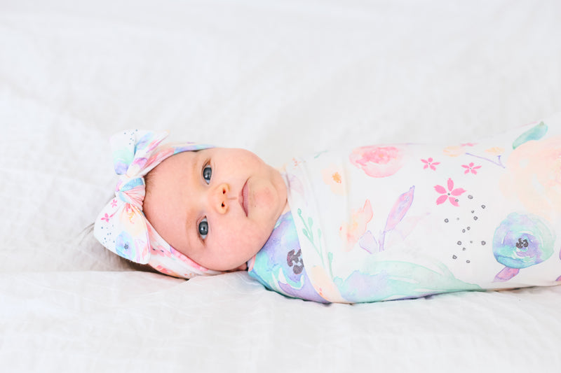 Copper Pearl Knit Headband Bloom
