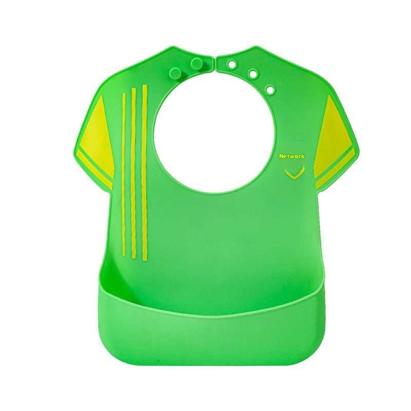 Waterproof Silicone Baby Bib with Crumb Catcher - Easy Clean