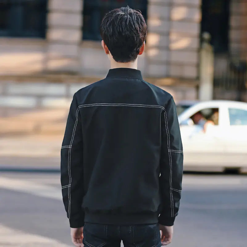 Men’s Slim Fit Trucker Jacket – Casual Spring/Autumn Coat