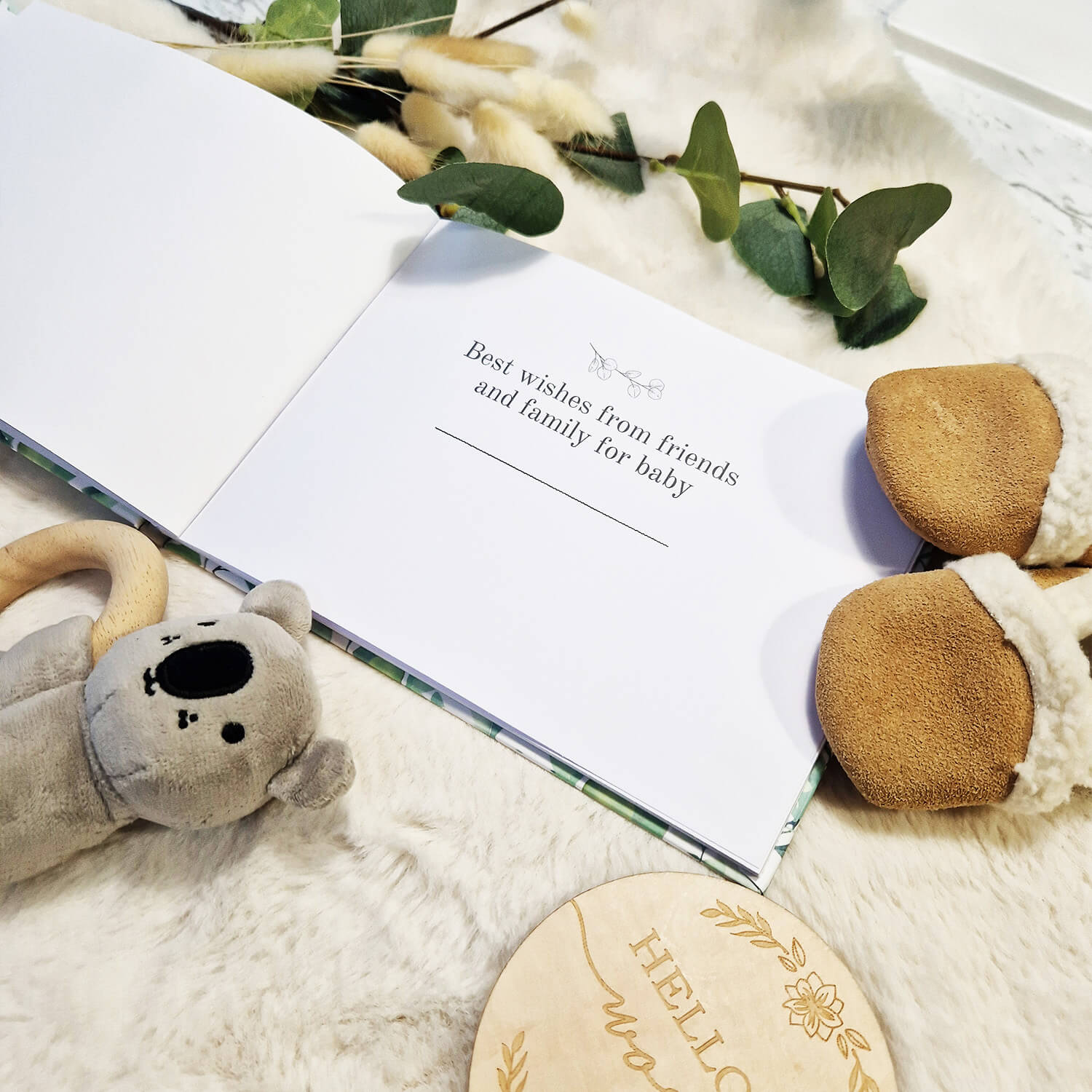 Best Wishes For Baby - Baby Shower Guestbook