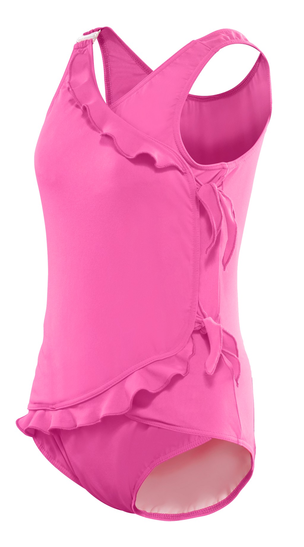 Girl's Waterfall Swimsuit in Pretty Pink *