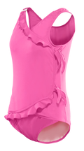 Girl's Waterfall Swimsuit in Pretty Pink *