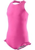 Girl's Halterneck Swimsuit in Pretty Pink *
