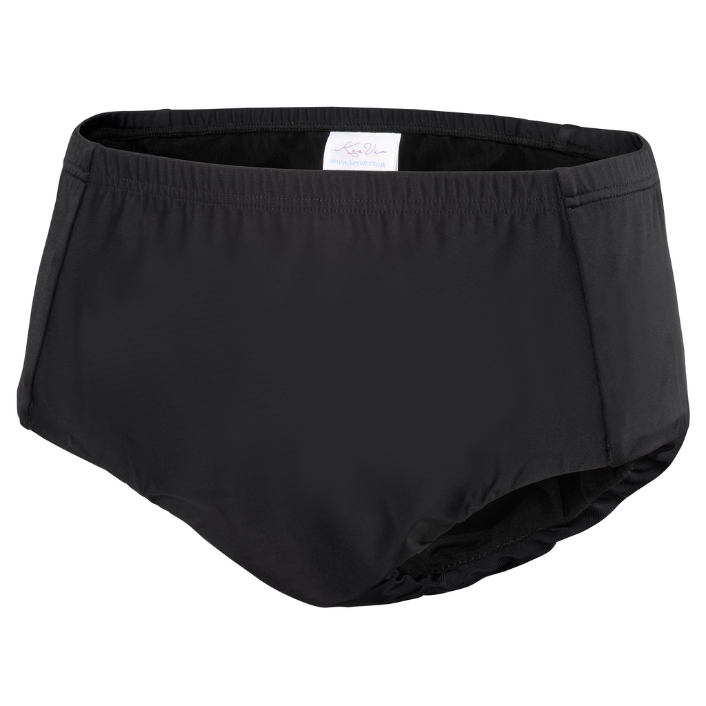 Girl's Period Swim Briefs - Nero