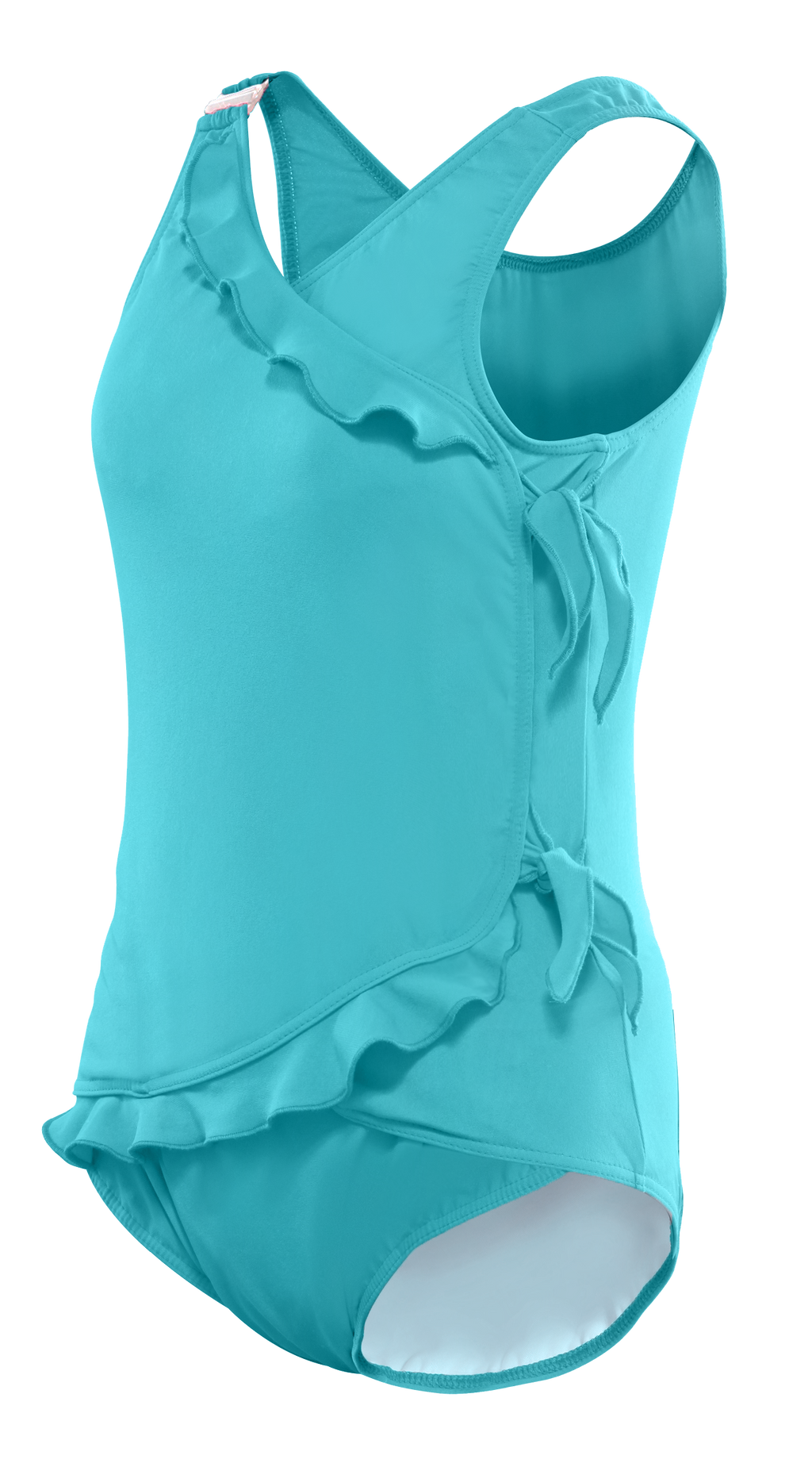 Girl's Waterfall Swimsuit in Tropic Turquoise  *