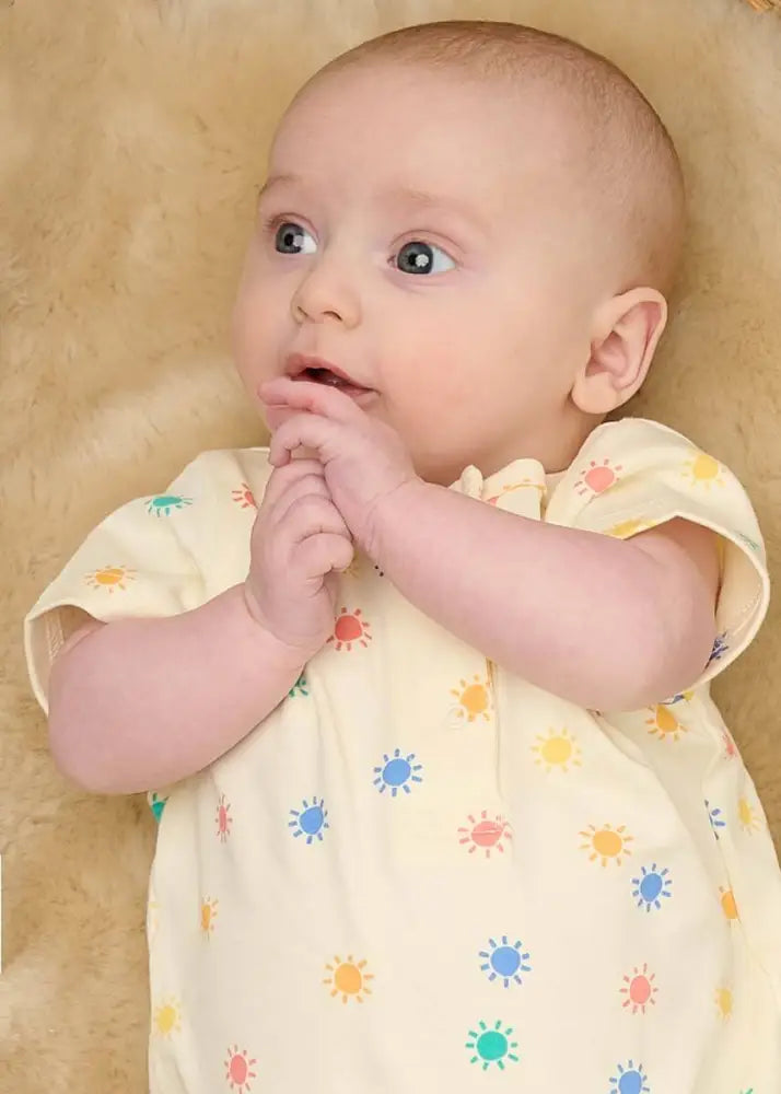 Dinky - Rainbow Sunshine Short Sleeve baby Playsuit