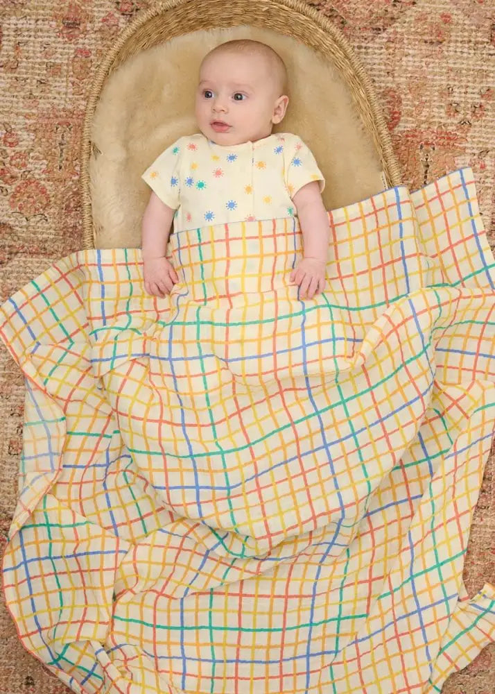 Dinky - Rainbow Sunshine Short Sleeve baby Playsuit