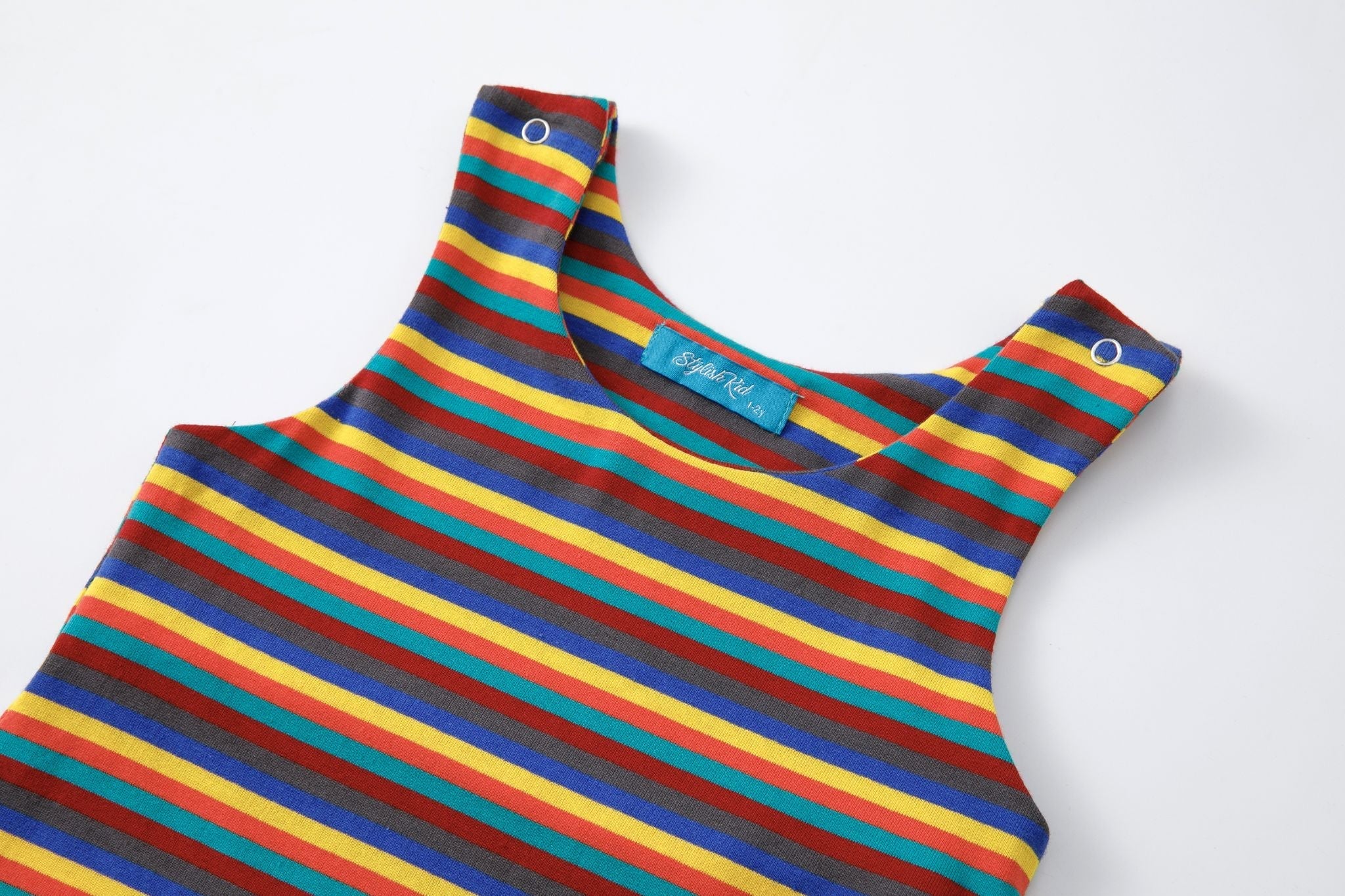 Hazel Stripe Super Soft Cotton Dungarees