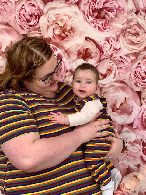Hazel Stripe Super Soft Cotton Dungarees